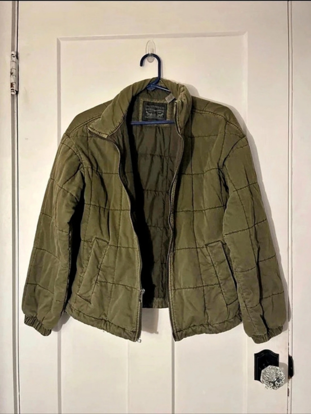 Levi Strauss & Co. Men'Small Quilted Puffer Jacket in Green Size Small